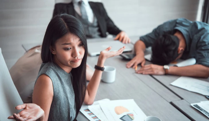 frustrated employees at work