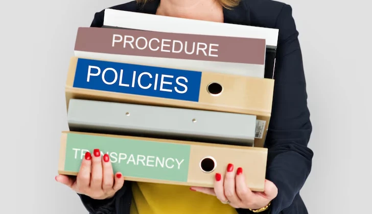 an employee holding office policies