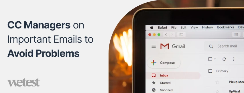 showing a gmail acocunt