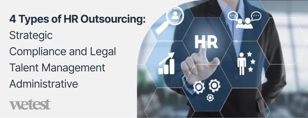 A man touching a digital HR symbol