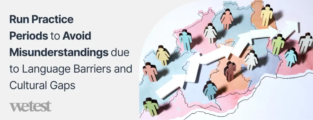 People on a map standing on different states but getting connected via flash signs as a guidance