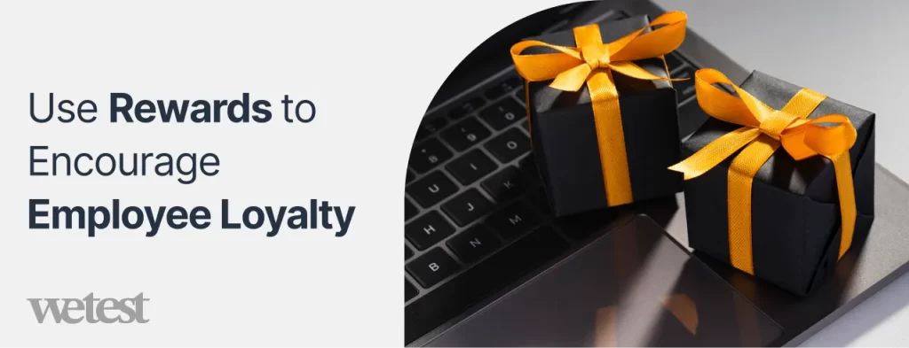 Two gifts on a laptop