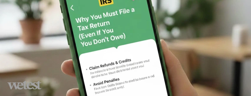 Why You Must File a Tax Return Reasons on Mobile Screen