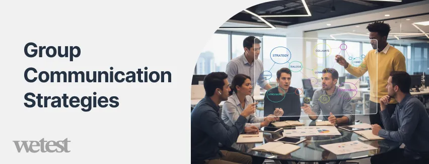 A group pf colleagues discussing strategies in an office