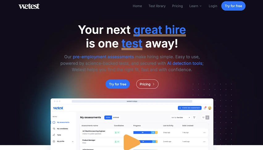 Wetest Screenshot